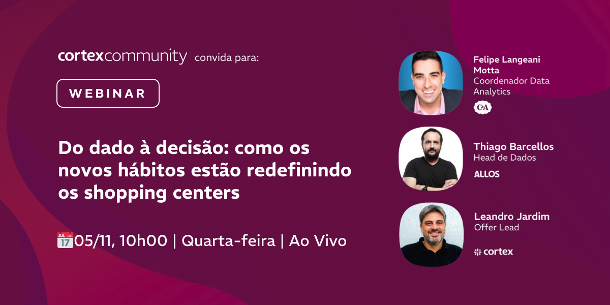 [Webinar] Do dado à decisão: como os novos hábitos estão redefinindo os shopping centers